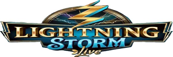 Official Live Casino logo: Lightning Storm by Evolution at Spinko Casino